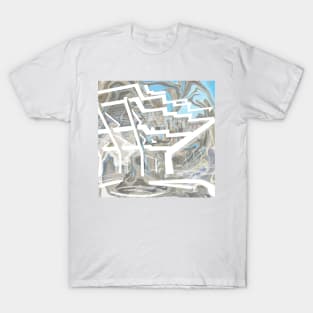 geisel library in ecopop landscape brutalist modern architecture art T-Shirt